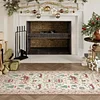 Christmas Deer Santa Long Rug
