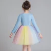 Kid Baby Girls Unicorn Party Rainbow Fancy Flower Dress