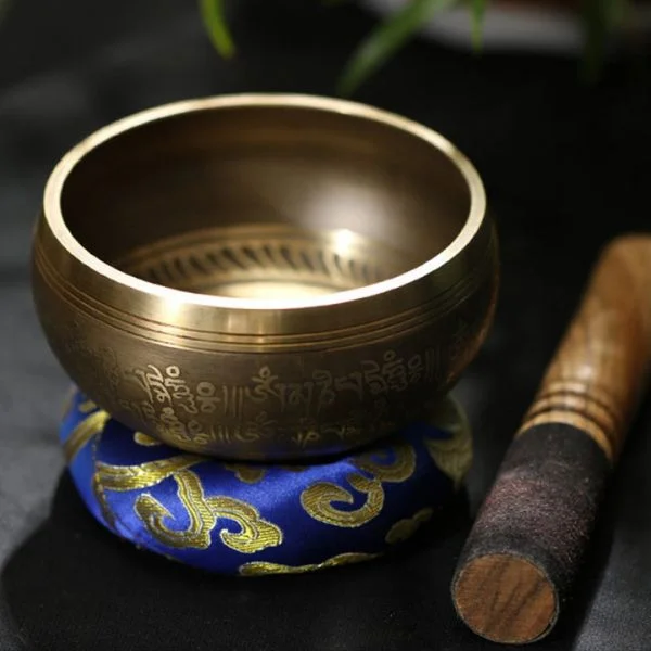 Tibetan Meditation Sound Bowl Handcrafted for Healing and Mindfulness Singing Bowl Set