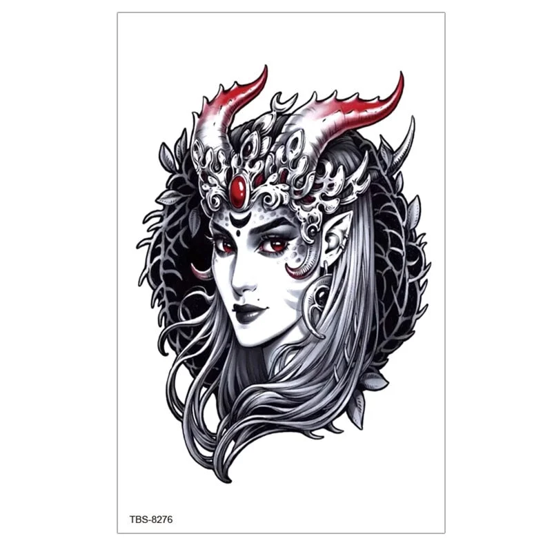 Waterproof Temporary Tattoo Sticker Lion Wolf Tiger Forest Tattoos Girl Mermaid Body Art Arm Fake Sleeve Tatoo Women Men