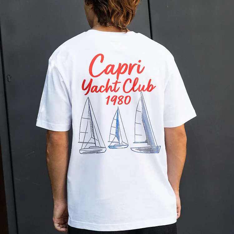 Capri Yacht Club 1980 Printed Men's T-shirt