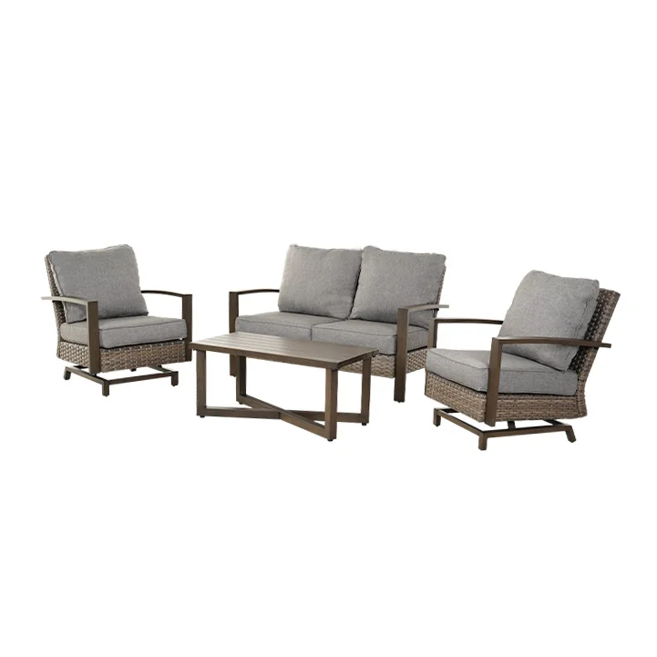 Outdoor Furniture Sets with Water Resistant Cushions,  Conversation Sofa Sets