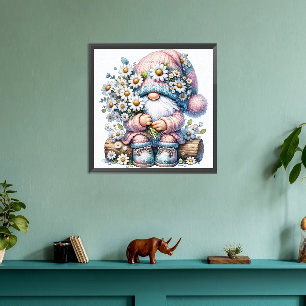 Diamond Painting - Full Round Drill - Easter Gnome(Canvas|30*30cm)