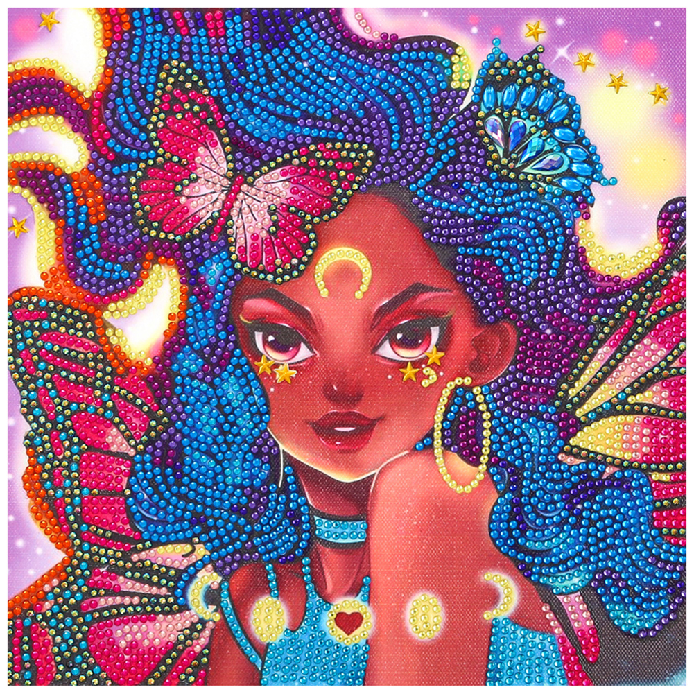 

Girl and Butterfly - Special Shaped Diamond Painting - 30*30CM, 501 Original