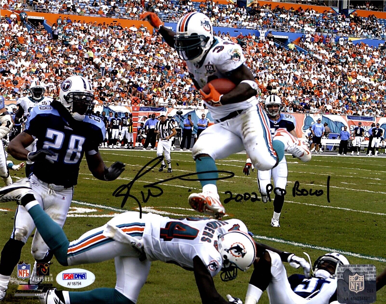 Ricky Williams autographed signed inscribed 8x10 NFL Miami Dolphins PSA