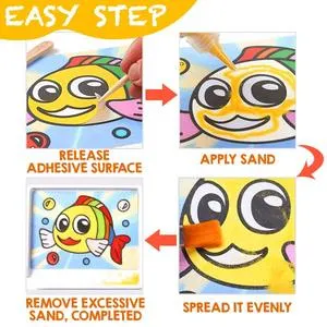 Sand Drawing Color 2 In 1 Color Sand Drawing Kit