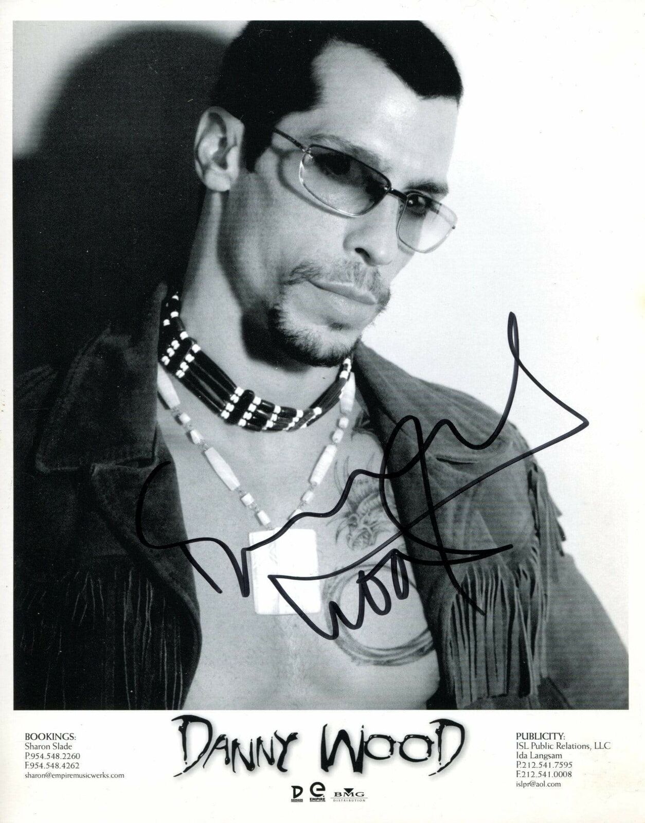 MUSICIAN Danny Wood autograph, In-Person signed promo Photo Poster painting