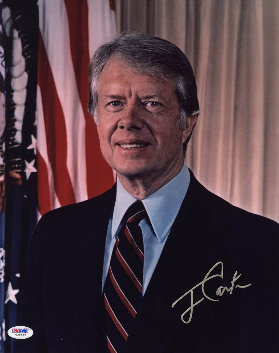 President Jimmy Carter SIGNED 11x14 Photo Poster painting Nobel Prize LETTER PSA/DNA AUTOGRAPHED