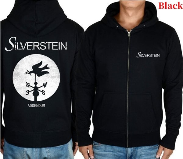 5 Designs Zipper Sweatshirt Silverstein Band Nice Soft Warm Hoodies Jacket - BlackFridayBuys