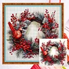 Christmas Wreath And Bird-11CT Counted Cross Stitch 40*40cm