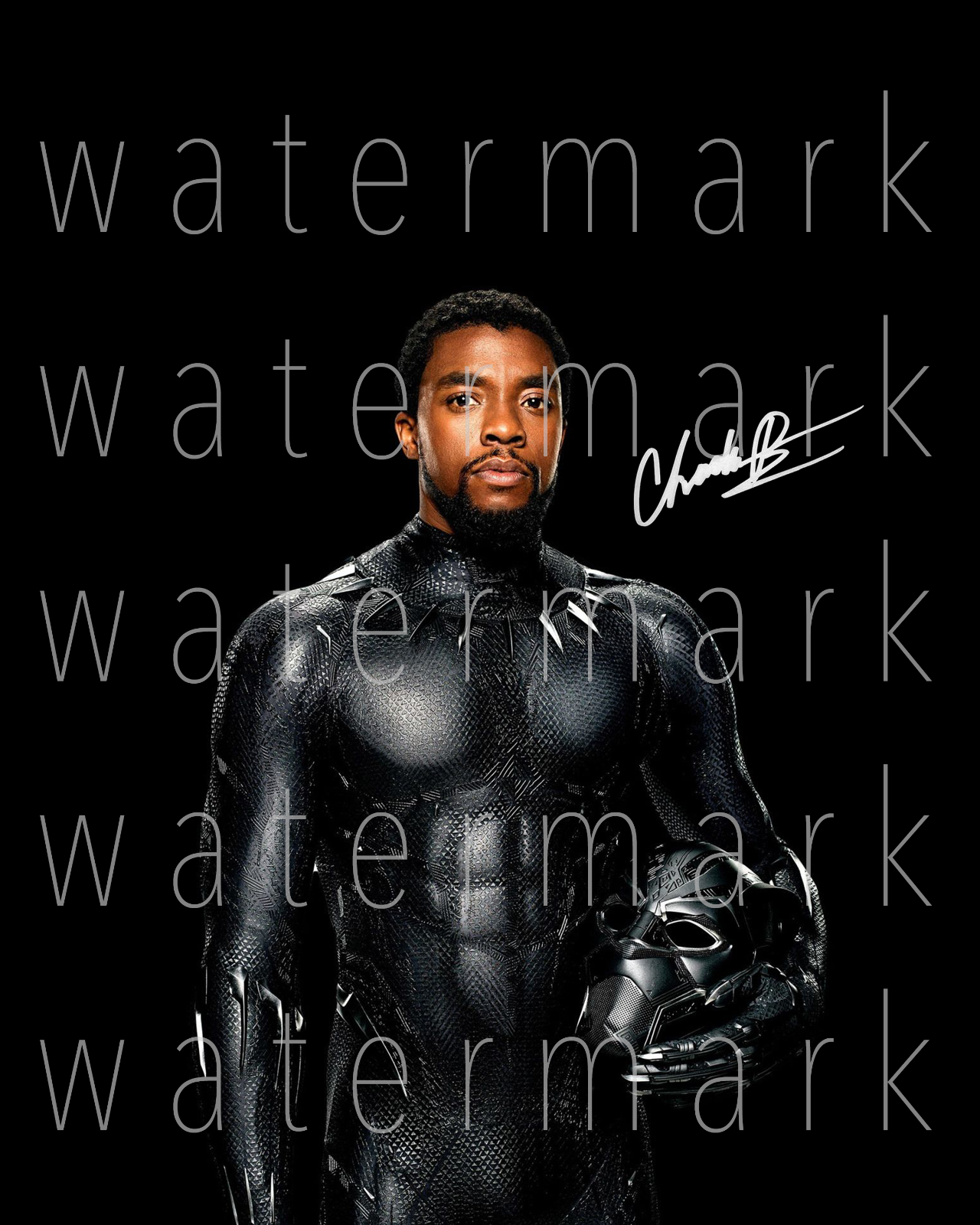 Chadwick Boseman Black Panther signed 8X10 print Photo Poster painting picture poster autograph