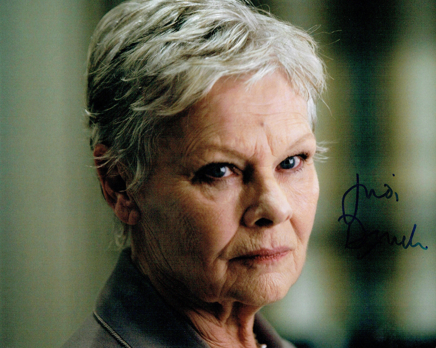 Judi DENCH SIGNED Autograph 10x8 Photo Poster painting AFTAL COA James Bond M