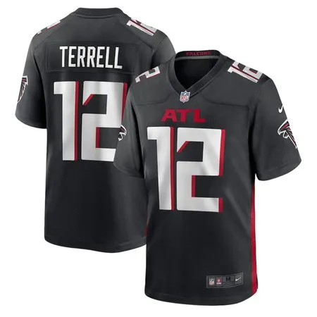 Men's Atlanta Falcons #12 Avieon Terrell Black 2026 NFL Draft Game Jersey