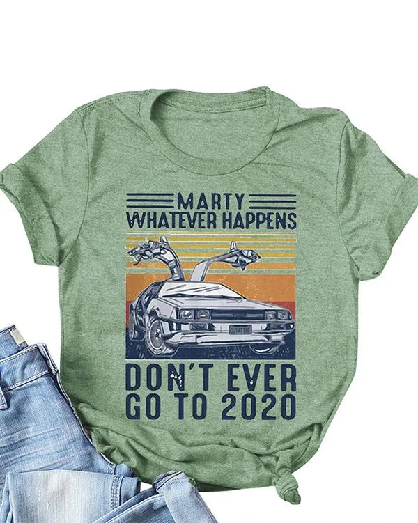 Women Letter Print Casual T-shirts