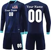 long sleeves Custom Soccer Jersey Sport Training Soccer Personalized Name Number Logo