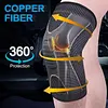 2 Pack Sports Protection Copper Knee Braces for Knee Pain Compression Sleeve