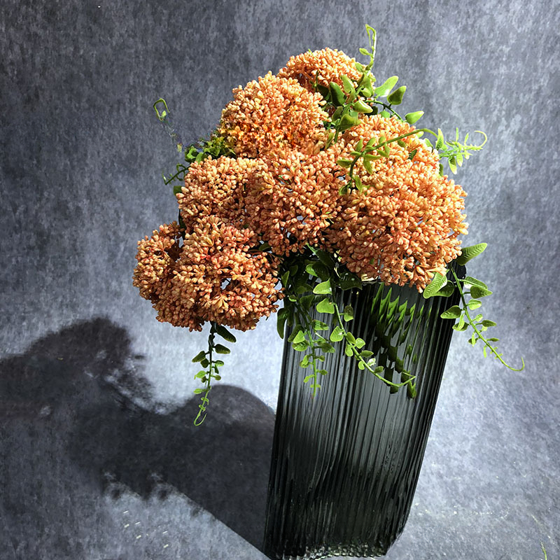 Tegooe Simulation Oat Fruit Cluster Artificial Floral Greenery Bouquet for Home Decor