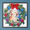 >SALE<Diamond Painted 5D DIY Christmas wreath Partial Special Rhinestone Set