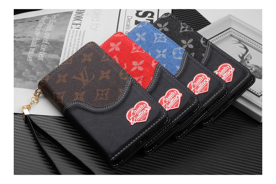 Denim and Leather Wallet Phone Case--[GUCCLV]