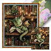 Books And Dragons-11CT Stamped Cross Stitch 40*50cm/15.75*19.69in tapestrymarket