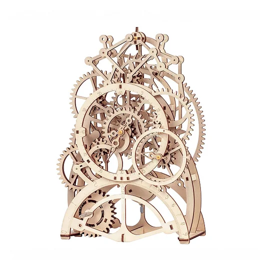 ROKR Pendulum Clock Mechanical Gears 3D Wooden Puzzle LK501 | Robotime Canada