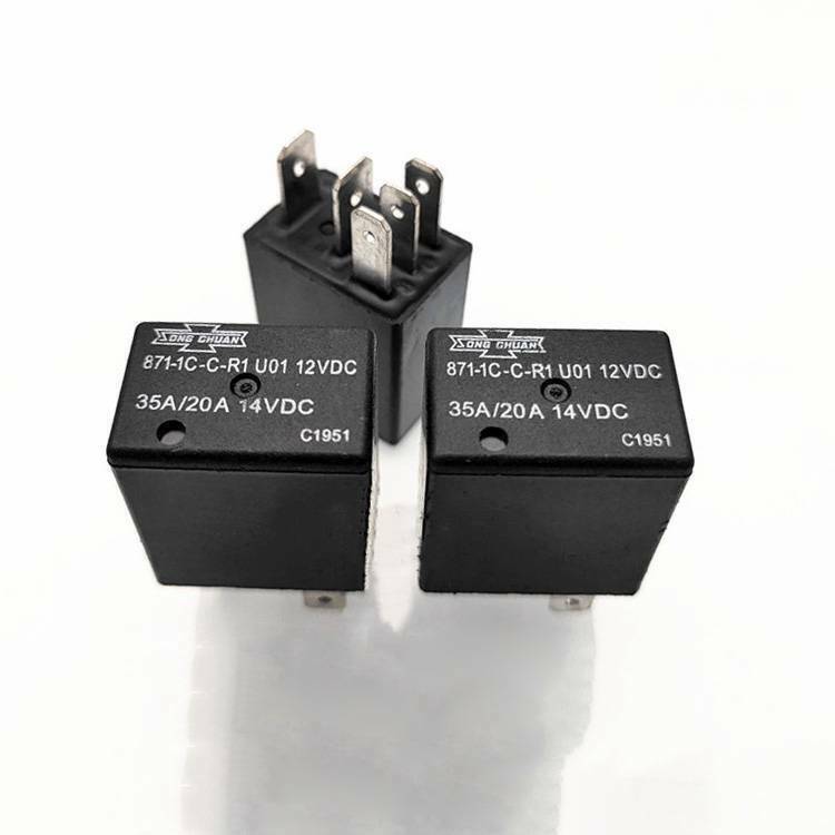 2PCS Song Chuan 871-1C-C-R1 12VDC SPDT Micro Relay (5-Pin) - Made In China
