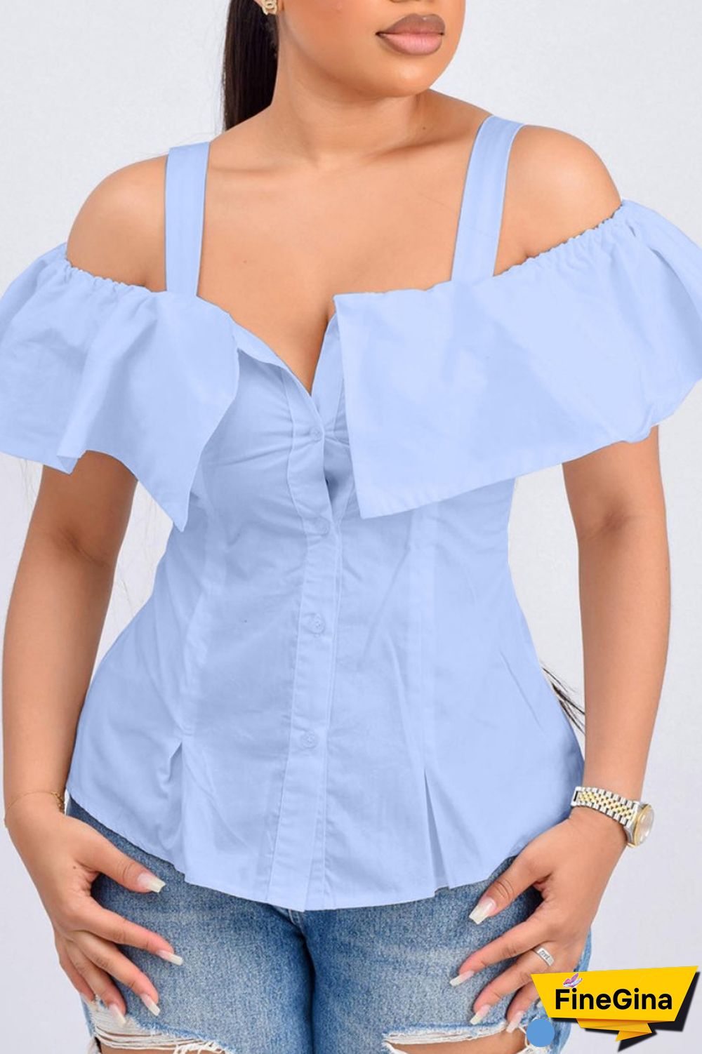 Black Casual Solid Backless Off the Shoulder Tops