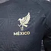 Joyfball 2025 Player Version Mexico National Trophy Edition Black Football Shirt 1:1 Thai Quality（The player version jersey is a bit tight, please pay attention to the size selection）