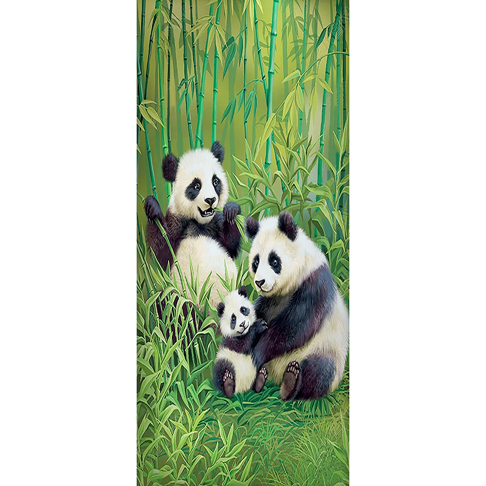 

Cute Panda - Round Drill Diamond Painting - 40*85CM (Big Size), 501 Original