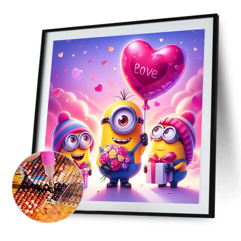 Diamond Painting - Full Round Drill - Minions(Canvas|40*40cm)