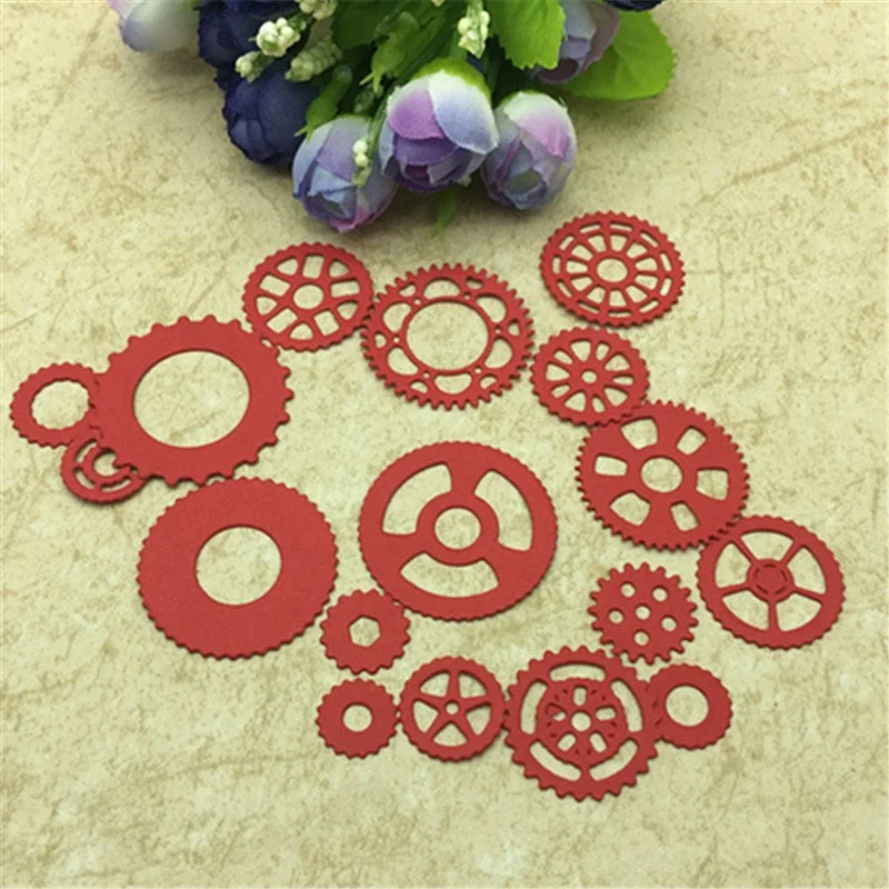 Gear Set Metal Steel Embossing Cutting Dies Craft Dies Scrapbooking DIY Card Making Photo Decoration