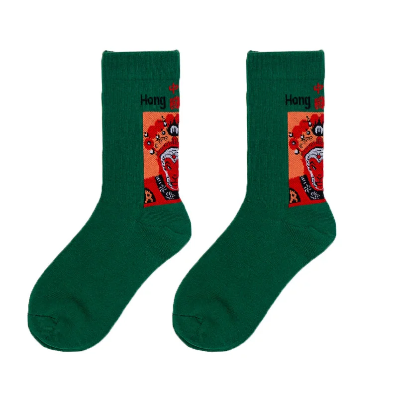 Monkey King Socks Autumn and Winter Cotton Chinese Style