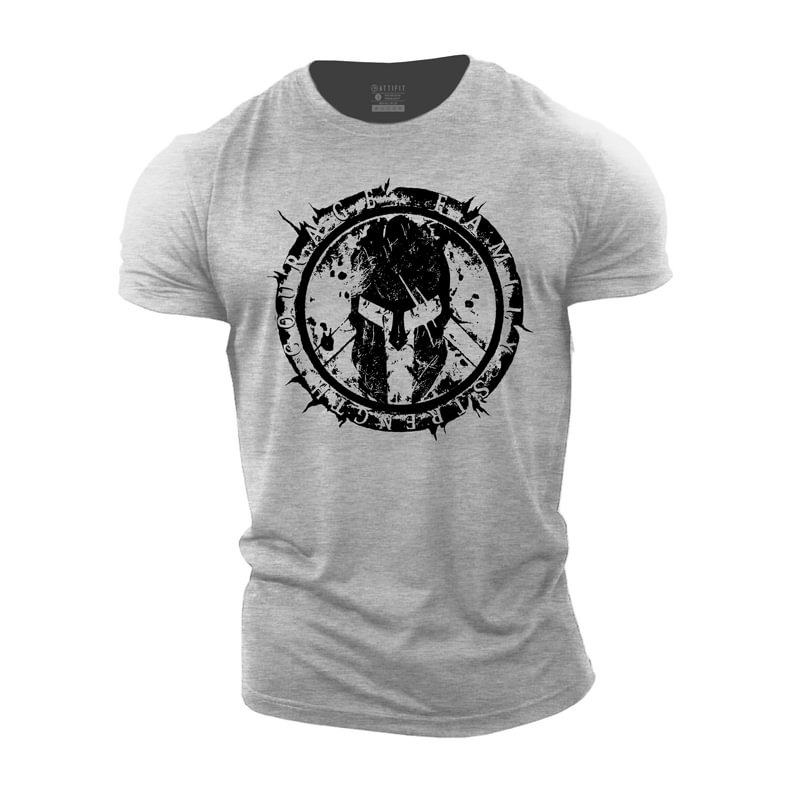 Cotton Spartan Graphic Men's T-shirts tacday