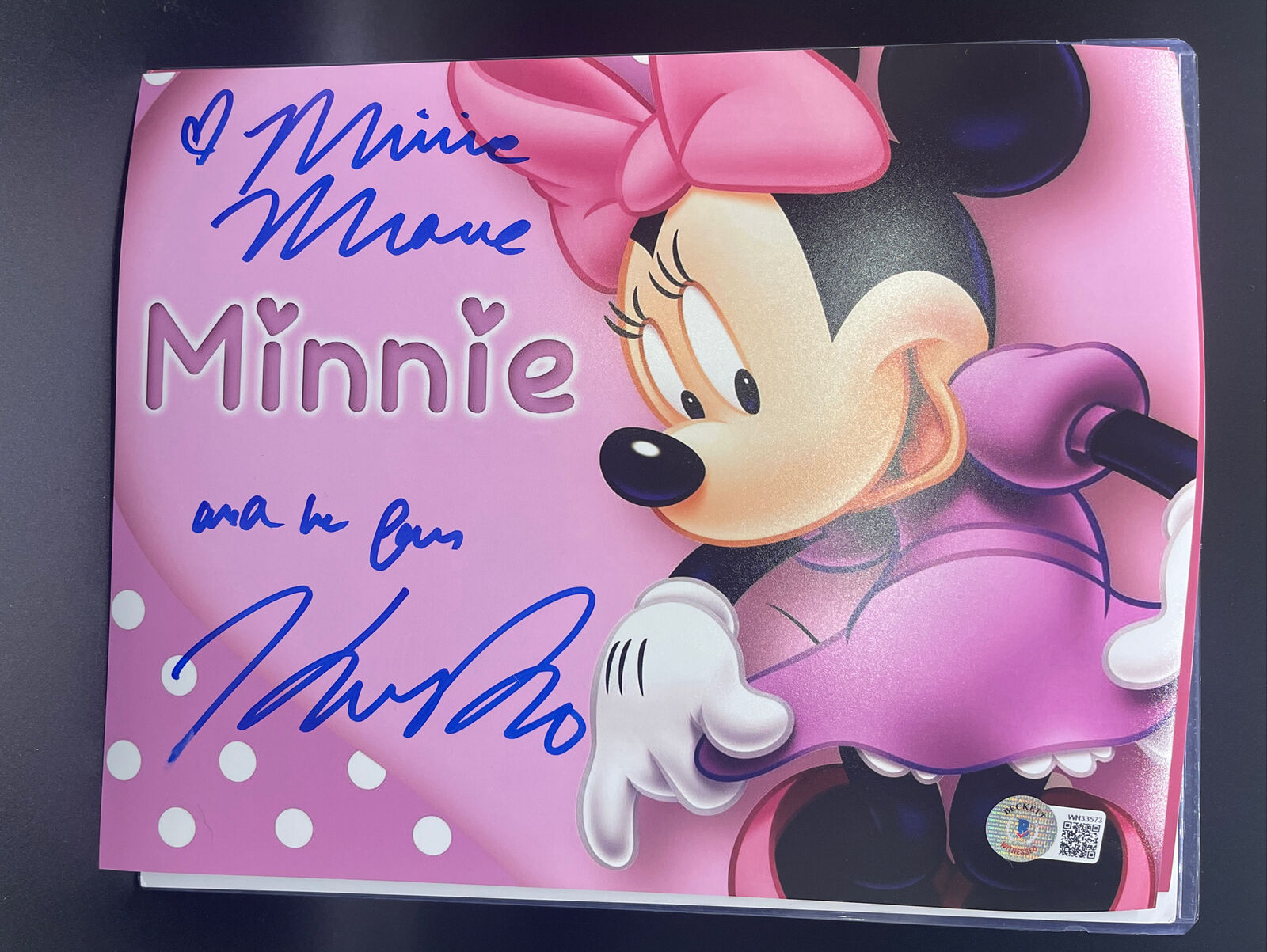 KAITLYN ROBROCK signed 8x10 Photo Poster painting Disney MINNIE MOUSE Beckett Authentication D5