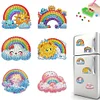 6Pcs Regenbogen Wolke - 5d DIY Handwerk Aufkleber Magnet