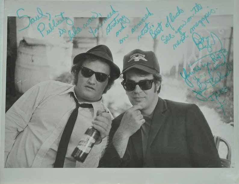 JOHN BELUSHI & Dan AYKROYD Signed Photo Poster painting X2 Blues Brothers Animal House Saturday Night Live 1941 wcoa