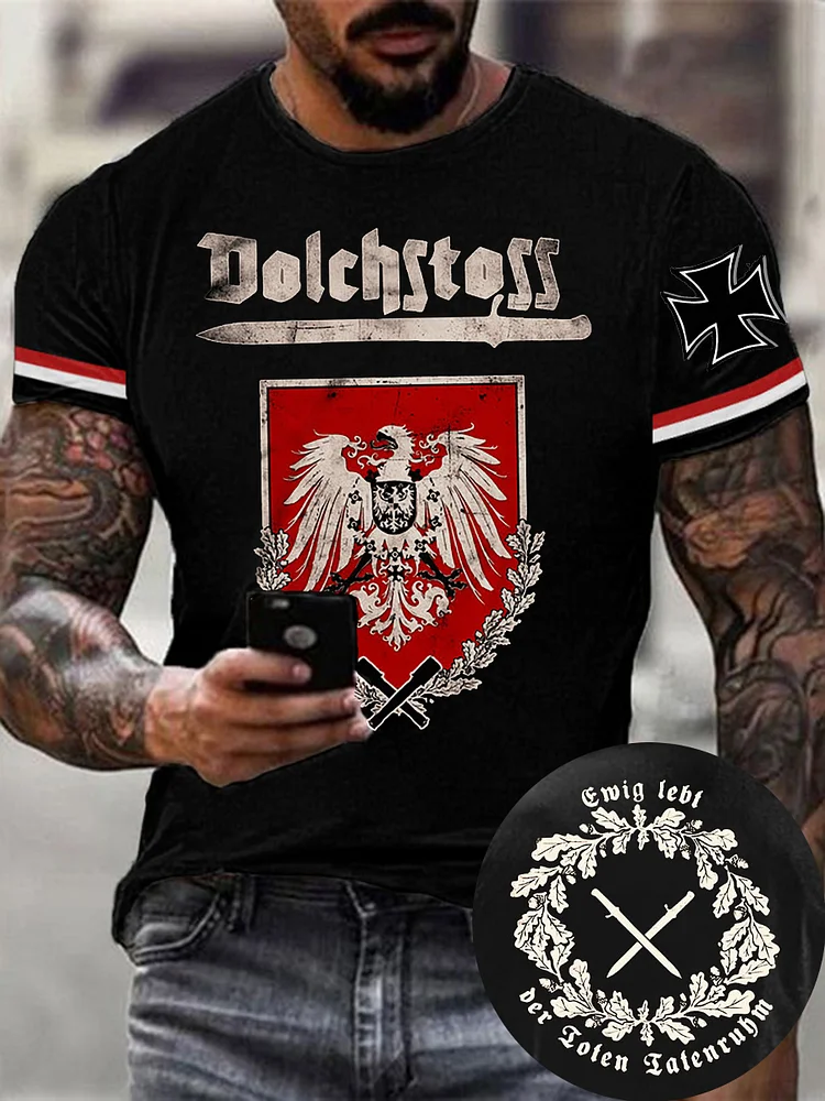 Herren Deutschland Ewig lebt der Toten Taten ruhm T-Shirt