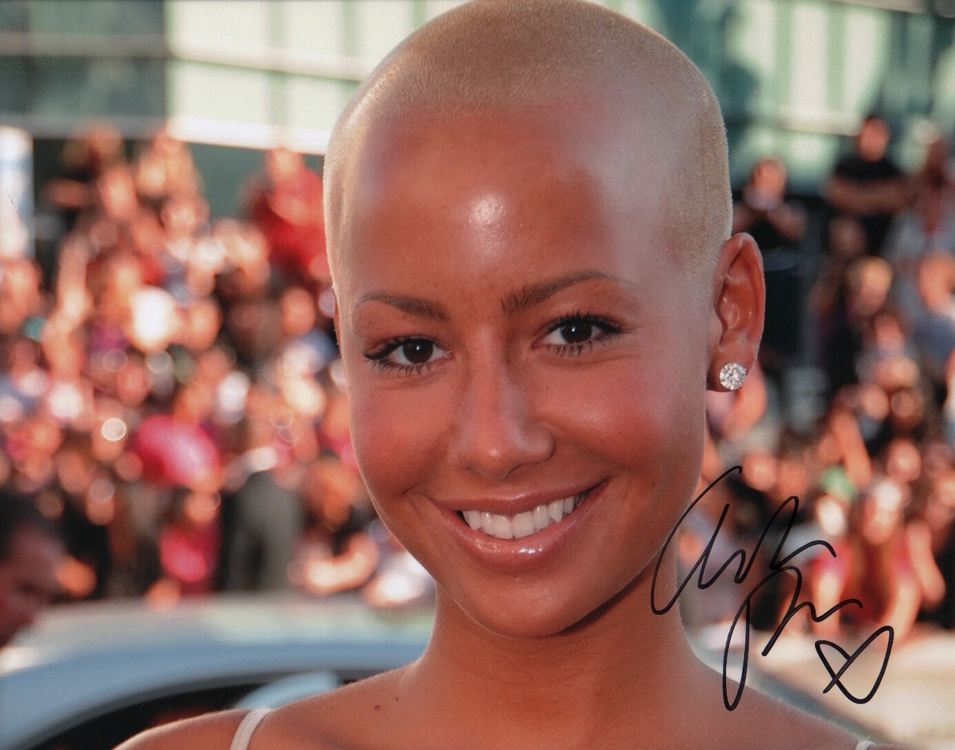 Amber Rose signed 11x14 Photo Poster painting