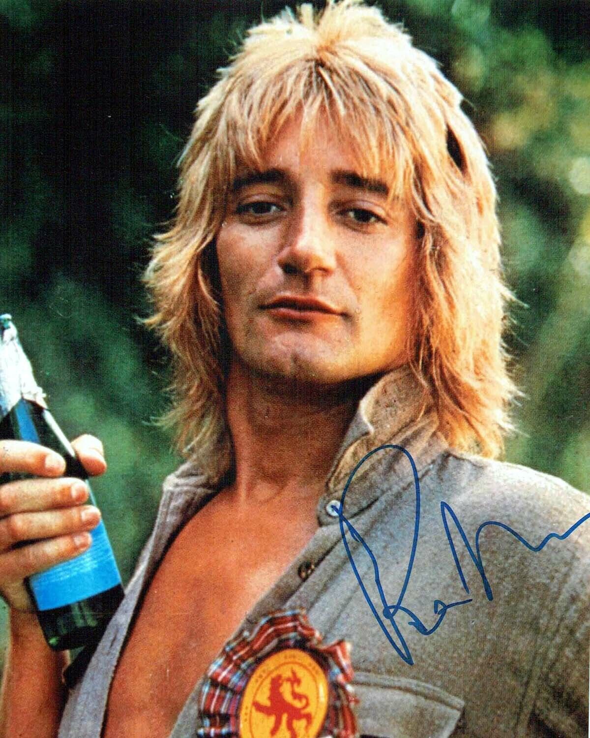 Rod STEWART SIGNED Autograph 10x8 Photo Poster painting B AFTAL RD COA Music Rock Singer Legend