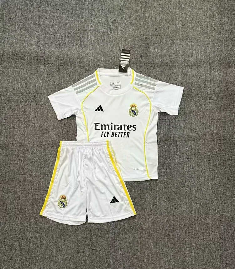2025-26-Real Madrid Home-Jersey-Children's Kit