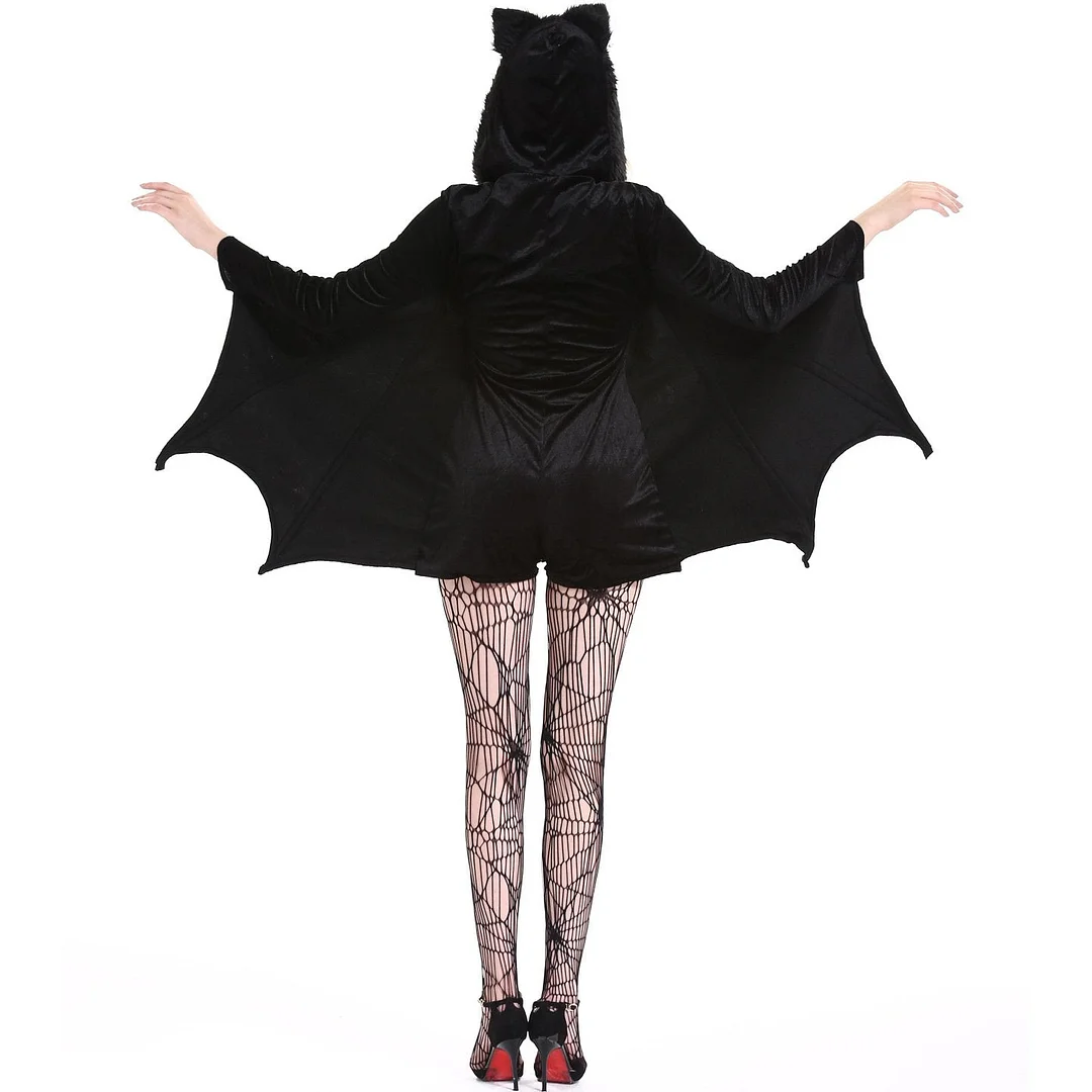 Plus Size Bat Costume Gothic Cozy Cosplay Halloween Costumes