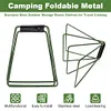 Camping Foldable Metal Stand Stainless Steel Stand for Outdoor Picnic (Green)