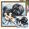Dog And Bear-11CT Stamped Cross Stitch 40*40cm/15.75*15.75in tapestrymarket