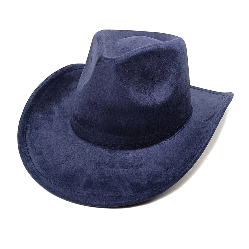 Women’s Classic Style Solid Color Flat Eaves Fedora Hat