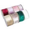 Velvet Golden Wire 5 / 6.3cm x 5 yards Christmas Gift Wrapping Ribbon