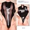 Men's Fashionable Bodysuit Glossy Mesh Sexy High-Elastic Bodysuit