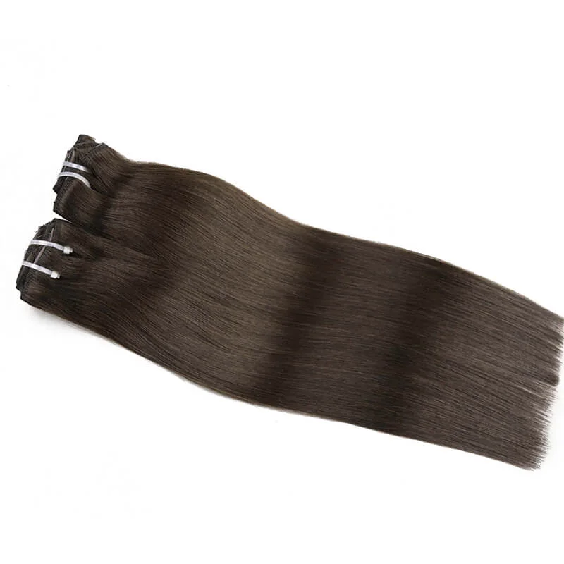 Clip in Hair Extension #2 Dark Brown 7pcs 100g Per Set