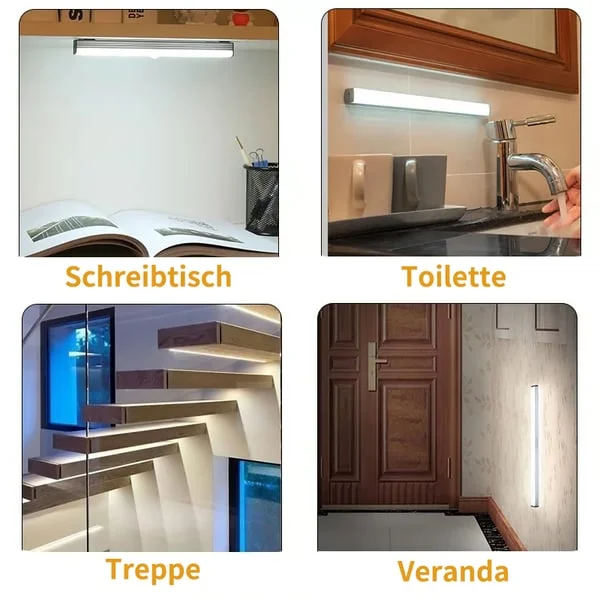 🔥Bohrfreie intelligente Sensor magnetische aufladbare LED-Leuchte💡