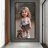 uk.everydayedeals (Limited Stock)Diamond Painting - Full Round - Little Girl and Dog(40*70cm)