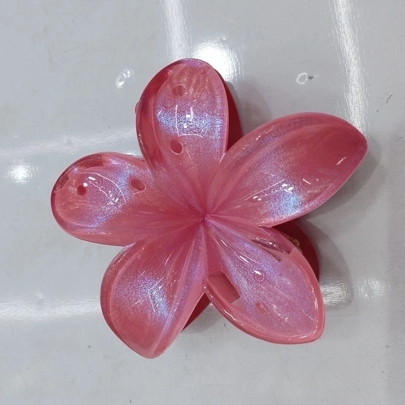 2 Pieces Women’s Sweet Flower Arylic Hair Claws